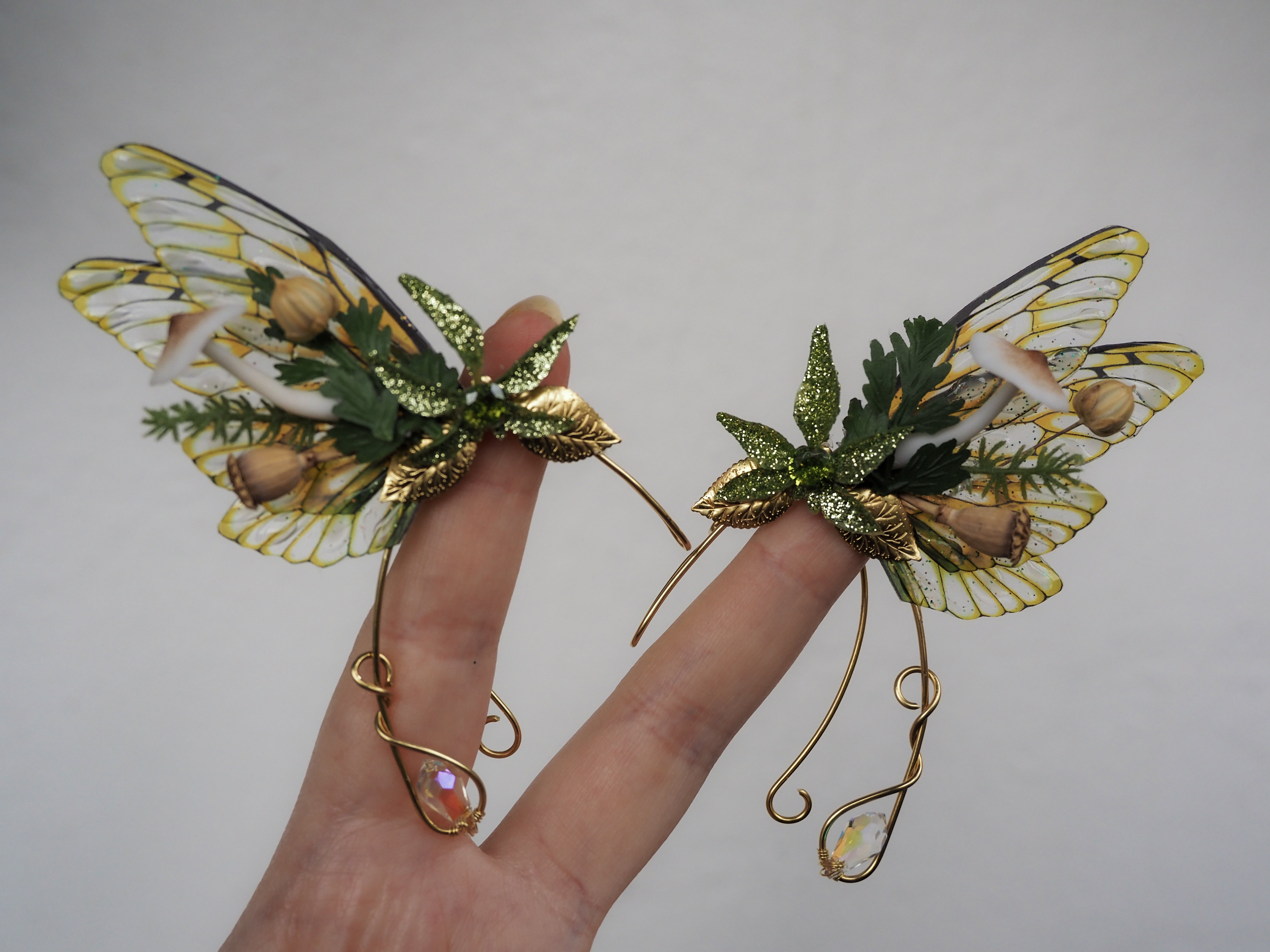 OOAK Winged Elf Ears autumn