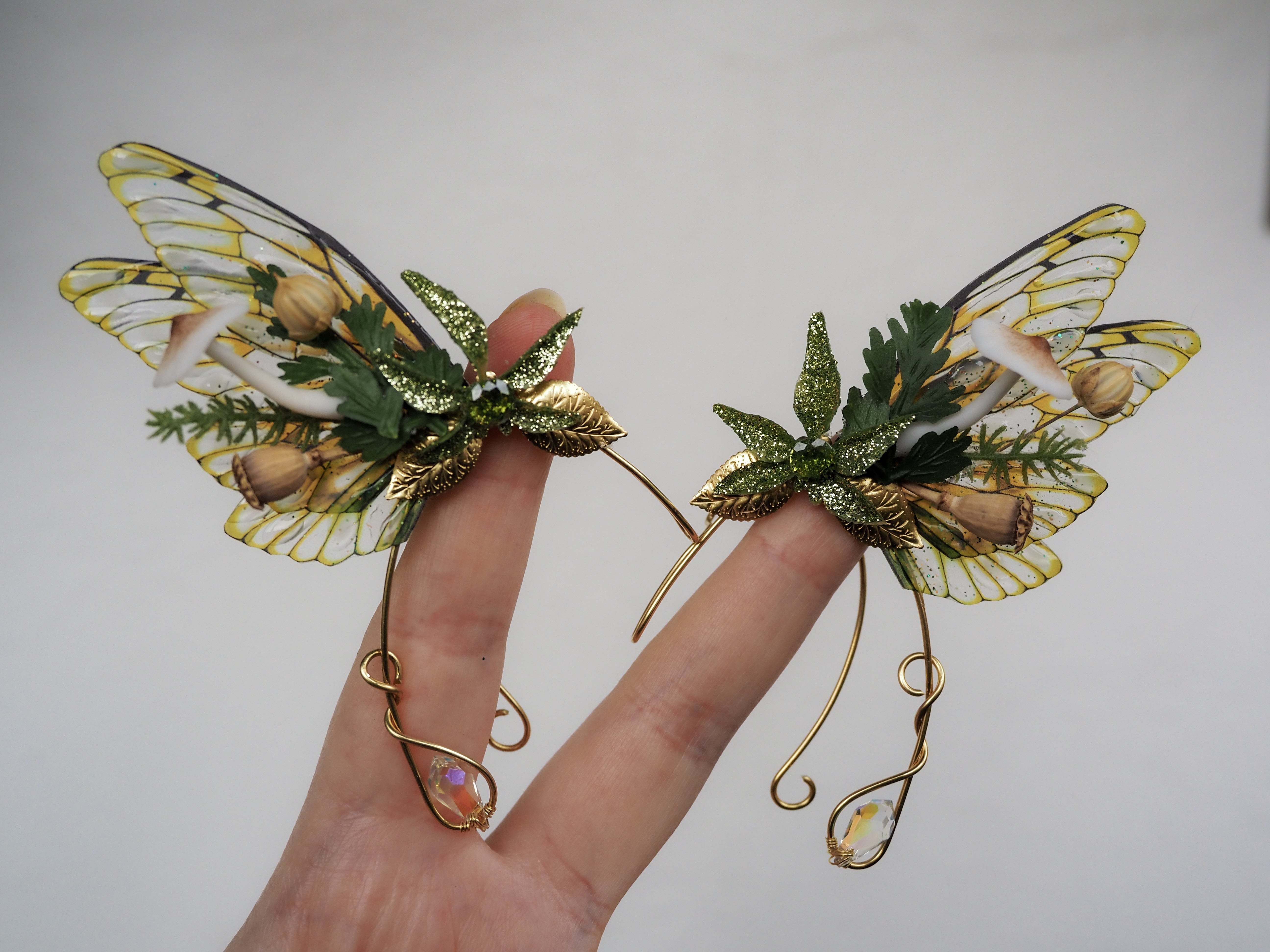 OOAK Winged Elf Ears autumn