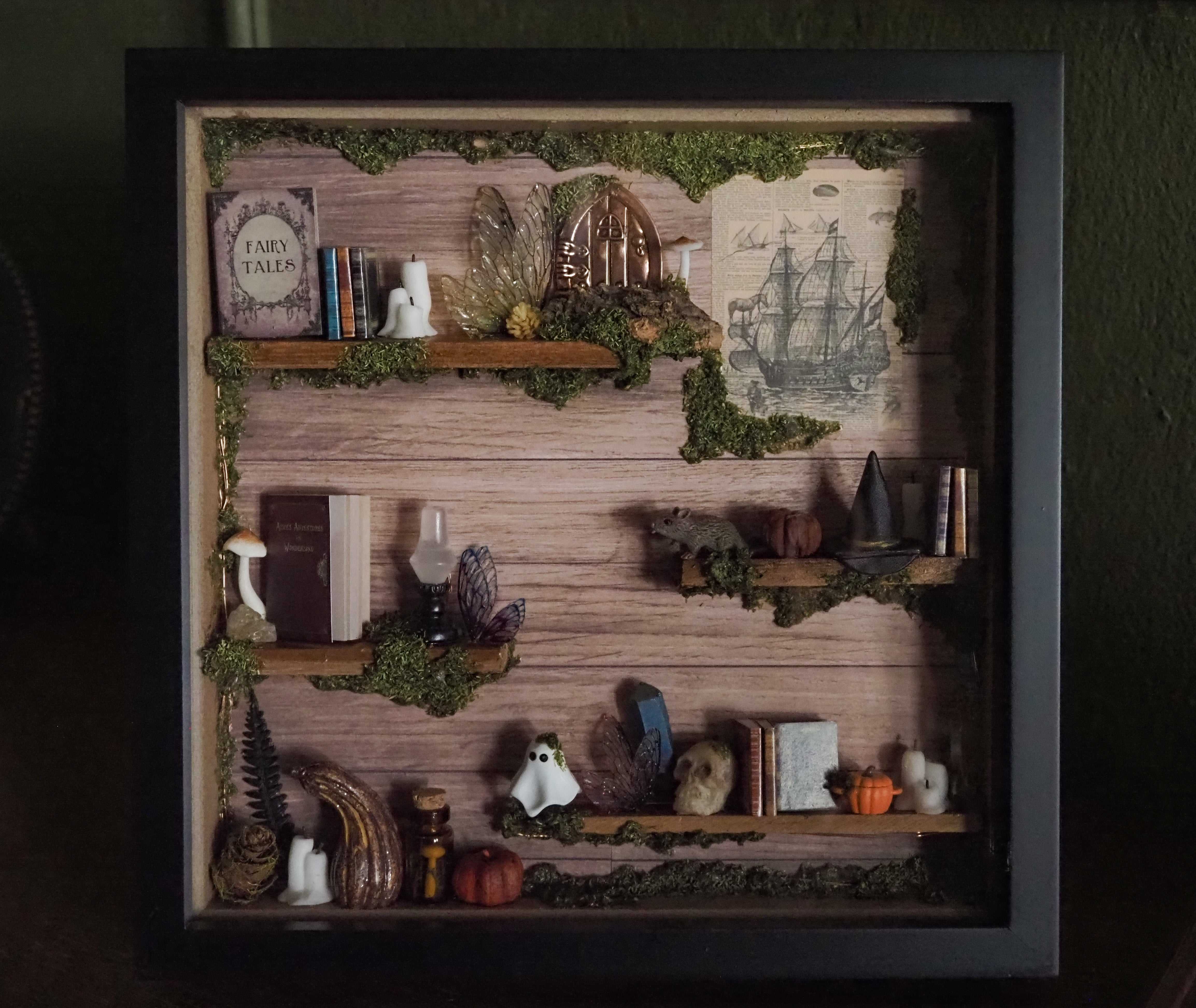 OOAK Fairy Shelf Frame - lightning