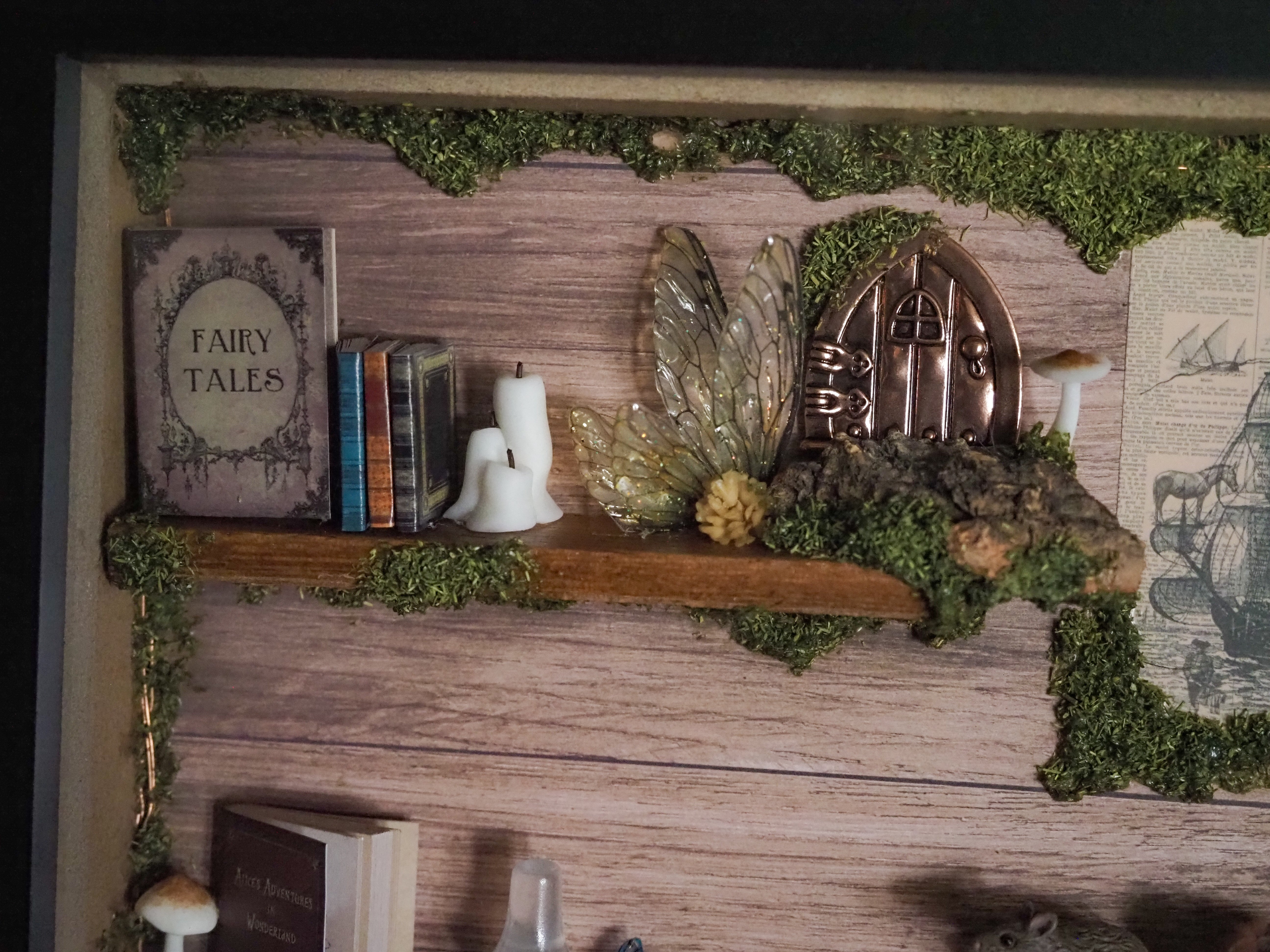 OOAK Fairy Shelf Frame - lightning