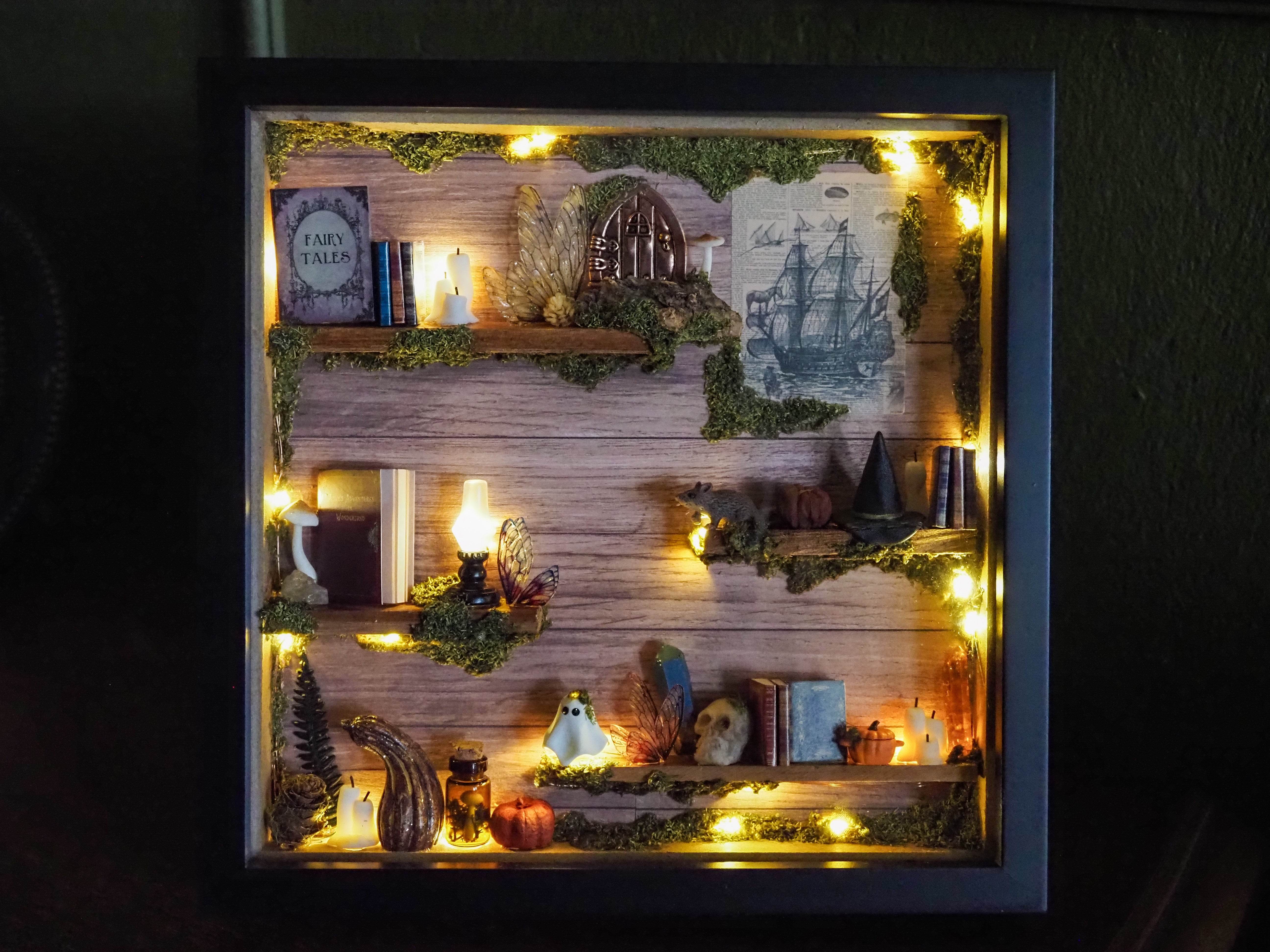 OOAK Fairy Shelf Frame - lightning