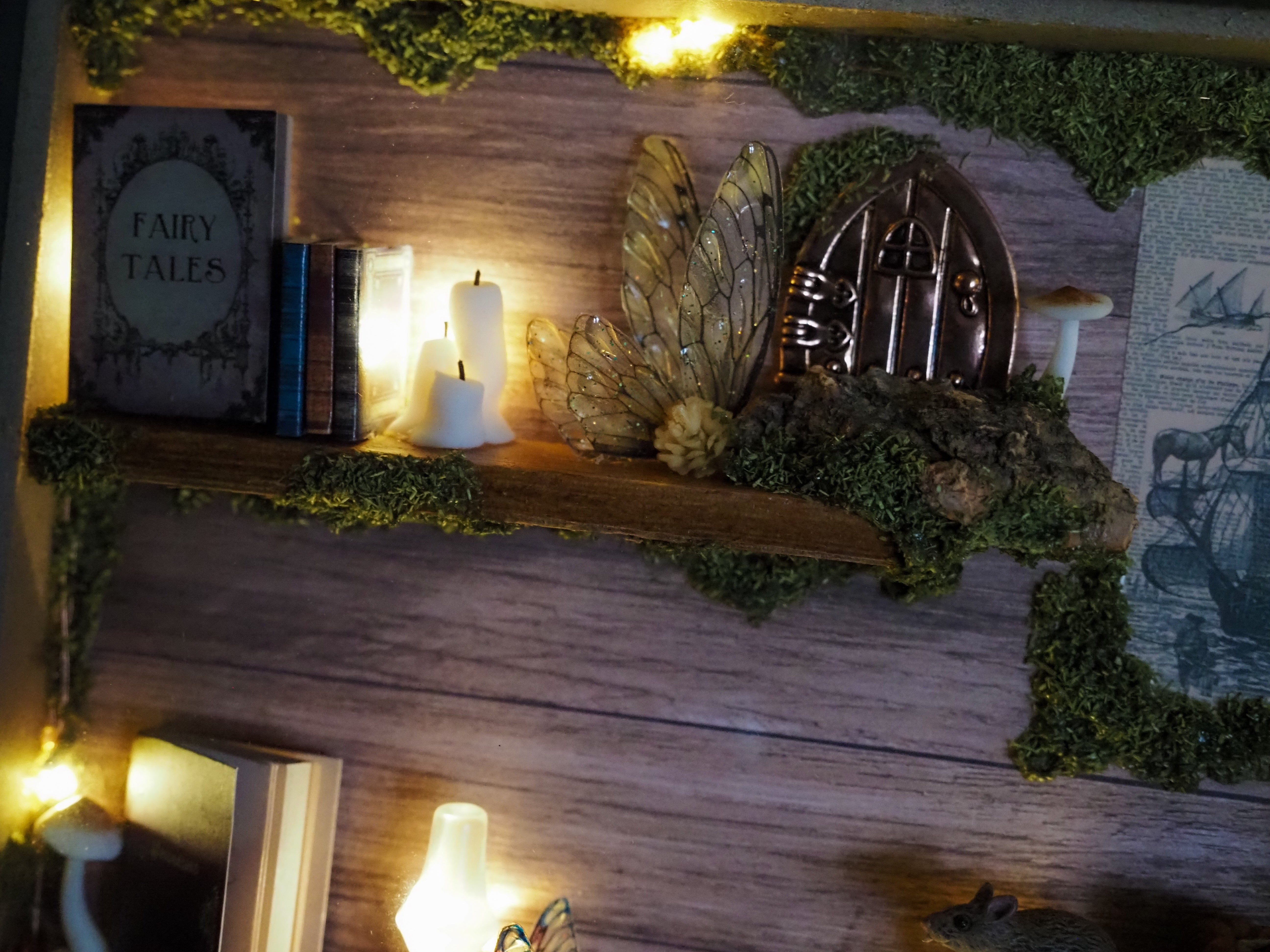 OOAK Fairy Shelf Frame - lightning