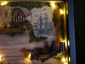 OOAK Fairy Shelf Frame - lightning