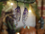 Lade das Bild in den Galerie-Viewer, Earrings Swarovski - silver, purple
