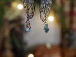 Lade das Bild in den Galerie-Viewer, Earrings Swarovski - silver, purple
