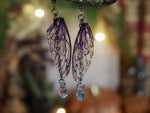 Lade das Bild in den Galerie-Viewer, Earrings Swarovski - silver, purple
