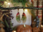 Lade das Bild in den Galerie-Viewer, Earrings Stars - green pink, gold

