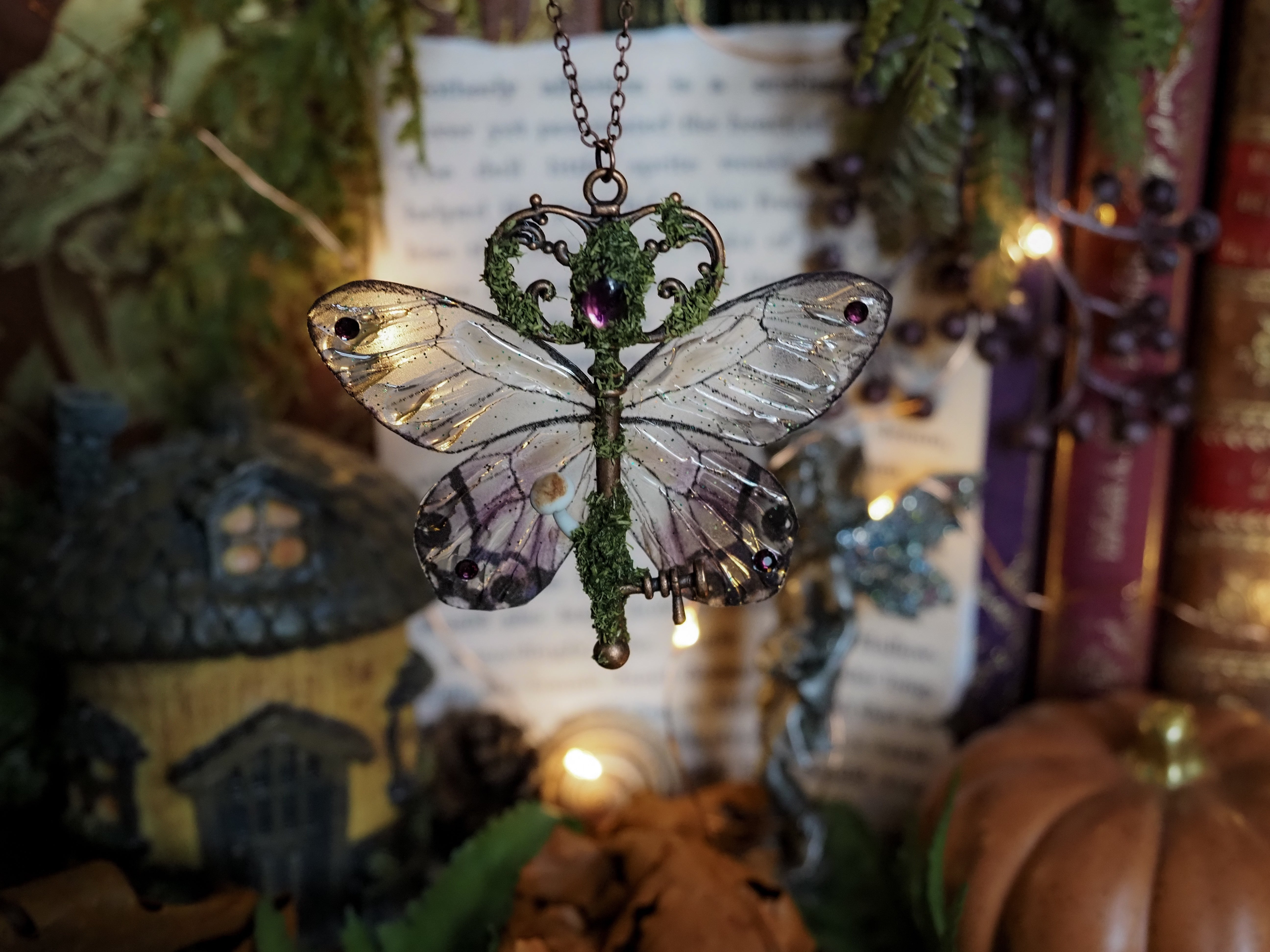 OOAK Flying Key - purple magic