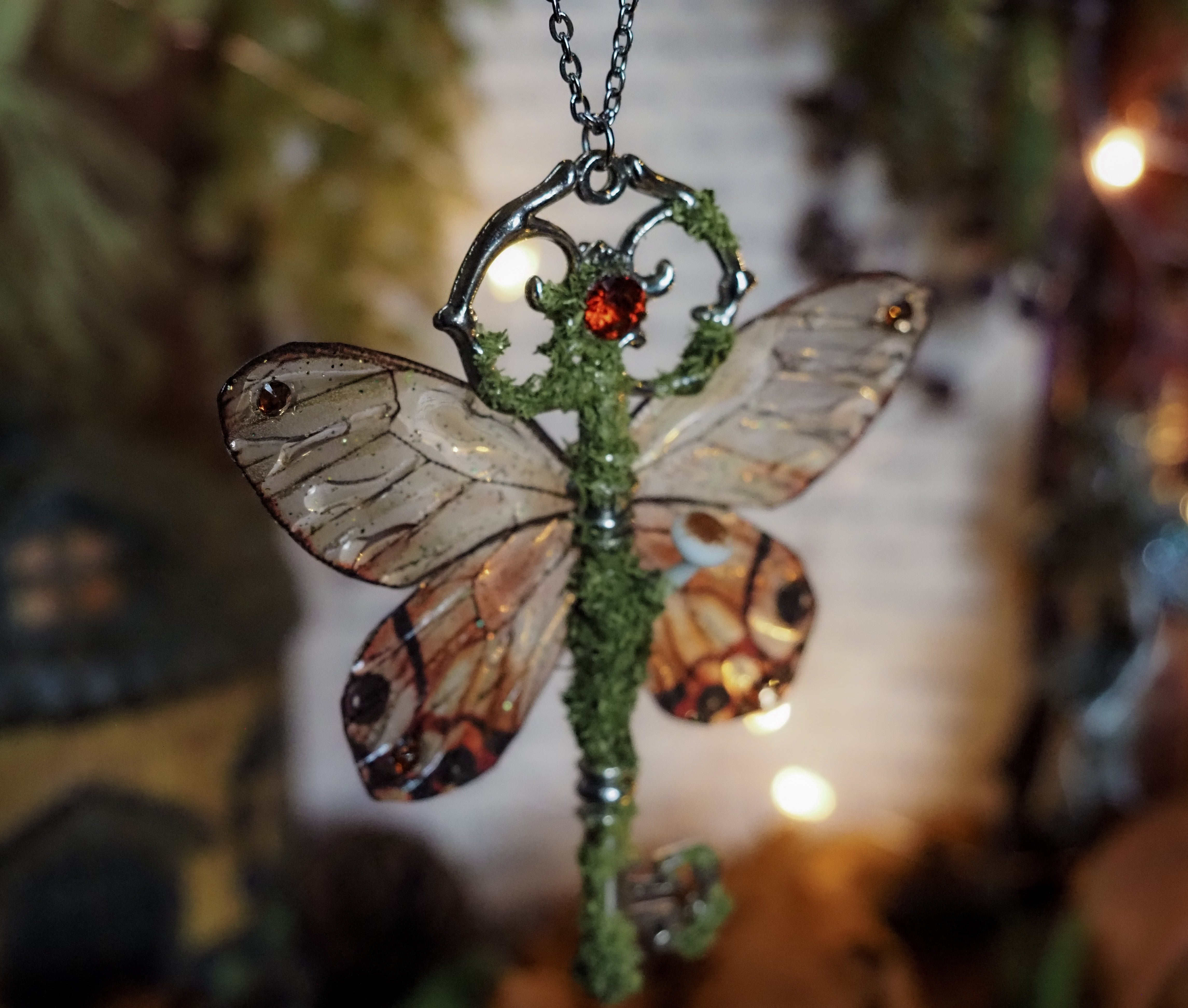 OOAK Flying Key - Autumn Fae
