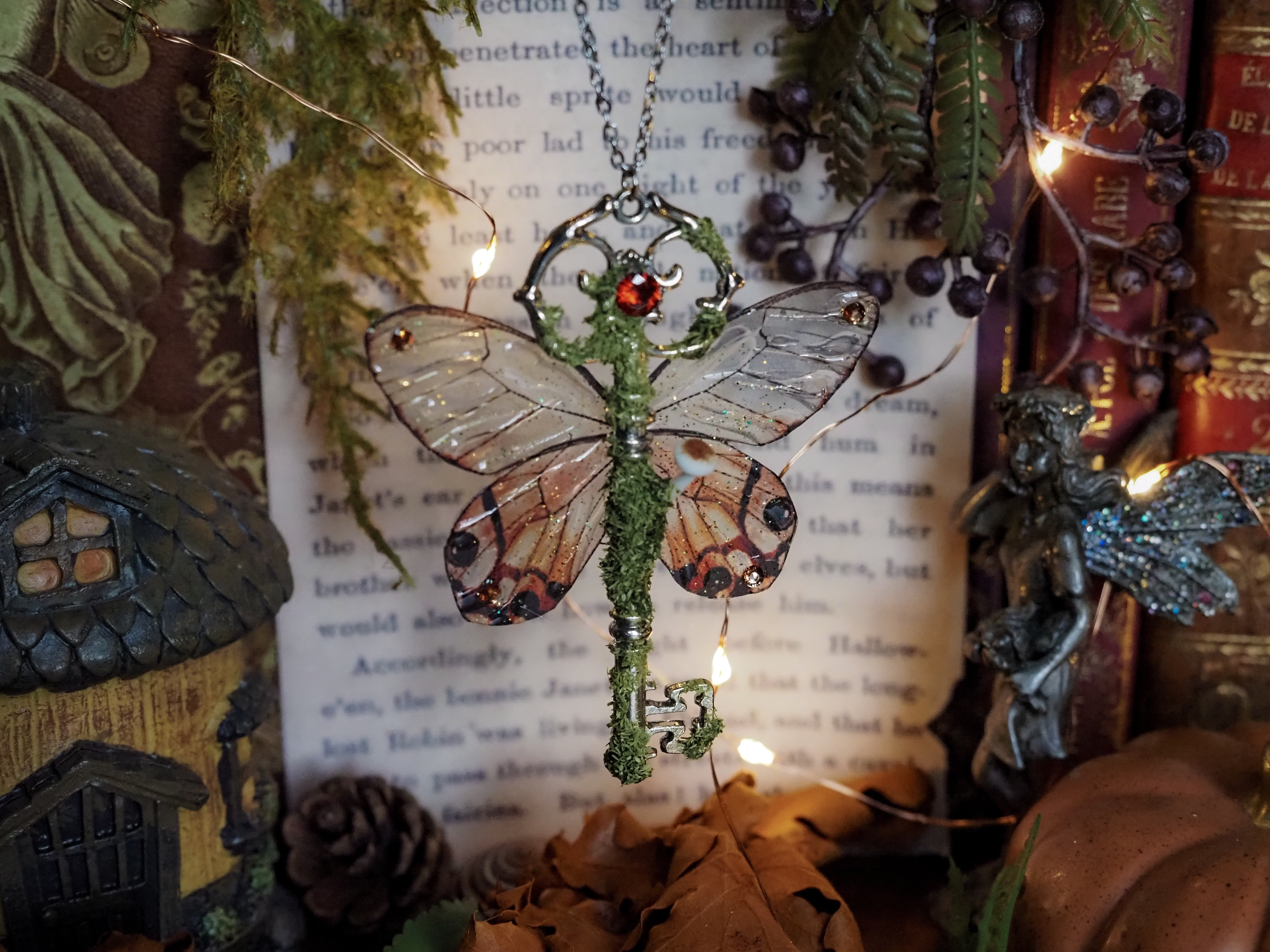 OOAK Flying Key - Autumn Fae
