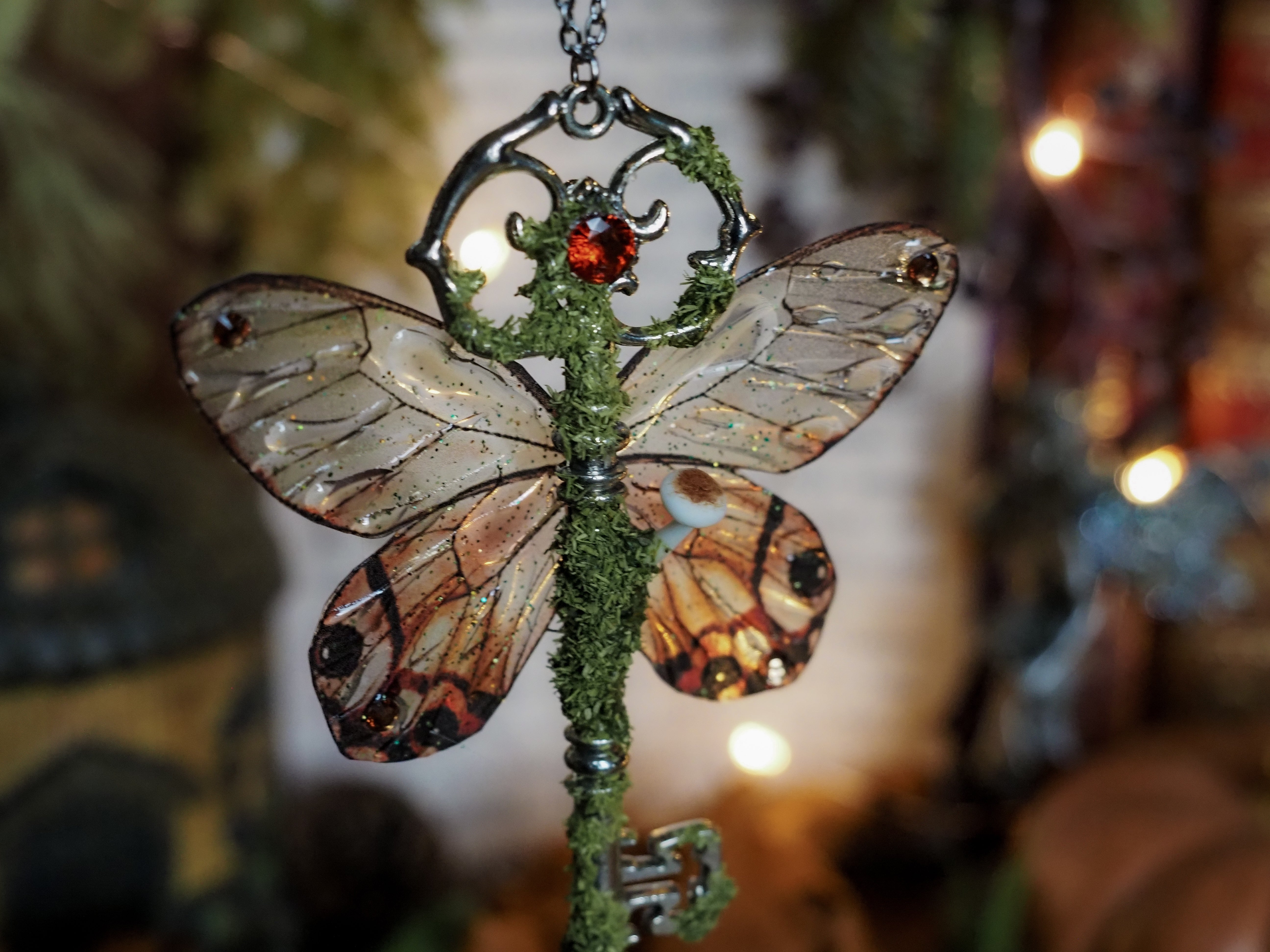 OOAK Flying Key - Autumn Fae