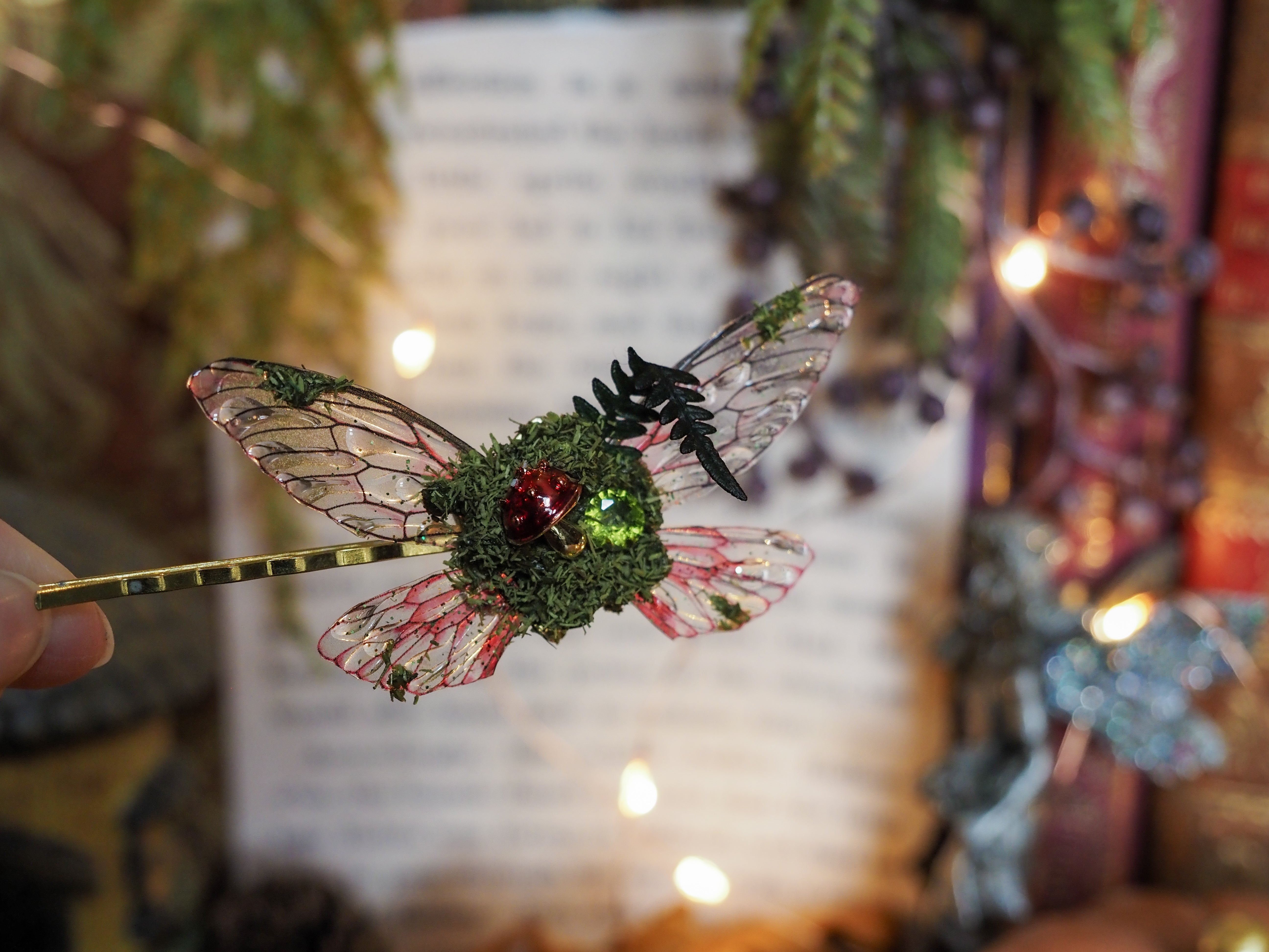 OOAK Hairclip - Toadstool Fae