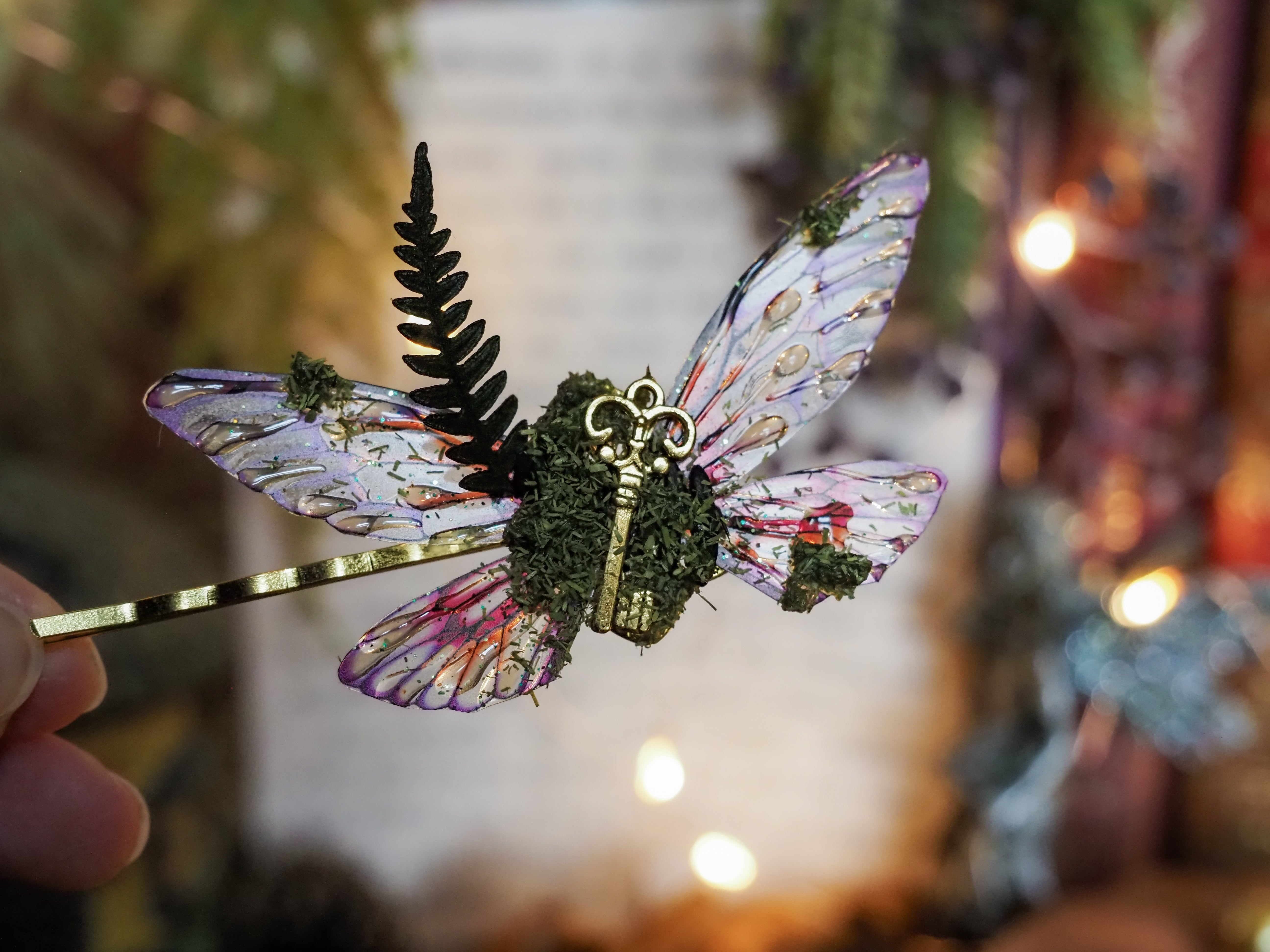 OOAK Hairclip - magical key