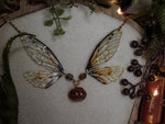 Lade das Bild in den Galerie-Viewer, Enchanting necklace - glass pumpkin, nature
