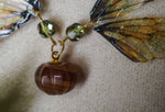 Lade das Bild in den Galerie-Viewer, Enchanting necklace - glass pumpkin, nature
