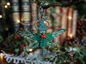 Christmas Key - metallic green