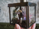 Load image into Gallery viewer, Festive Faerie Yule Candle Holder Set of two
