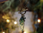 Load image into Gallery viewer, Charm Fae Necklace - green, mushroom
