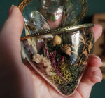 Load image into Gallery viewer, OOAK Glass hearted container - nature
