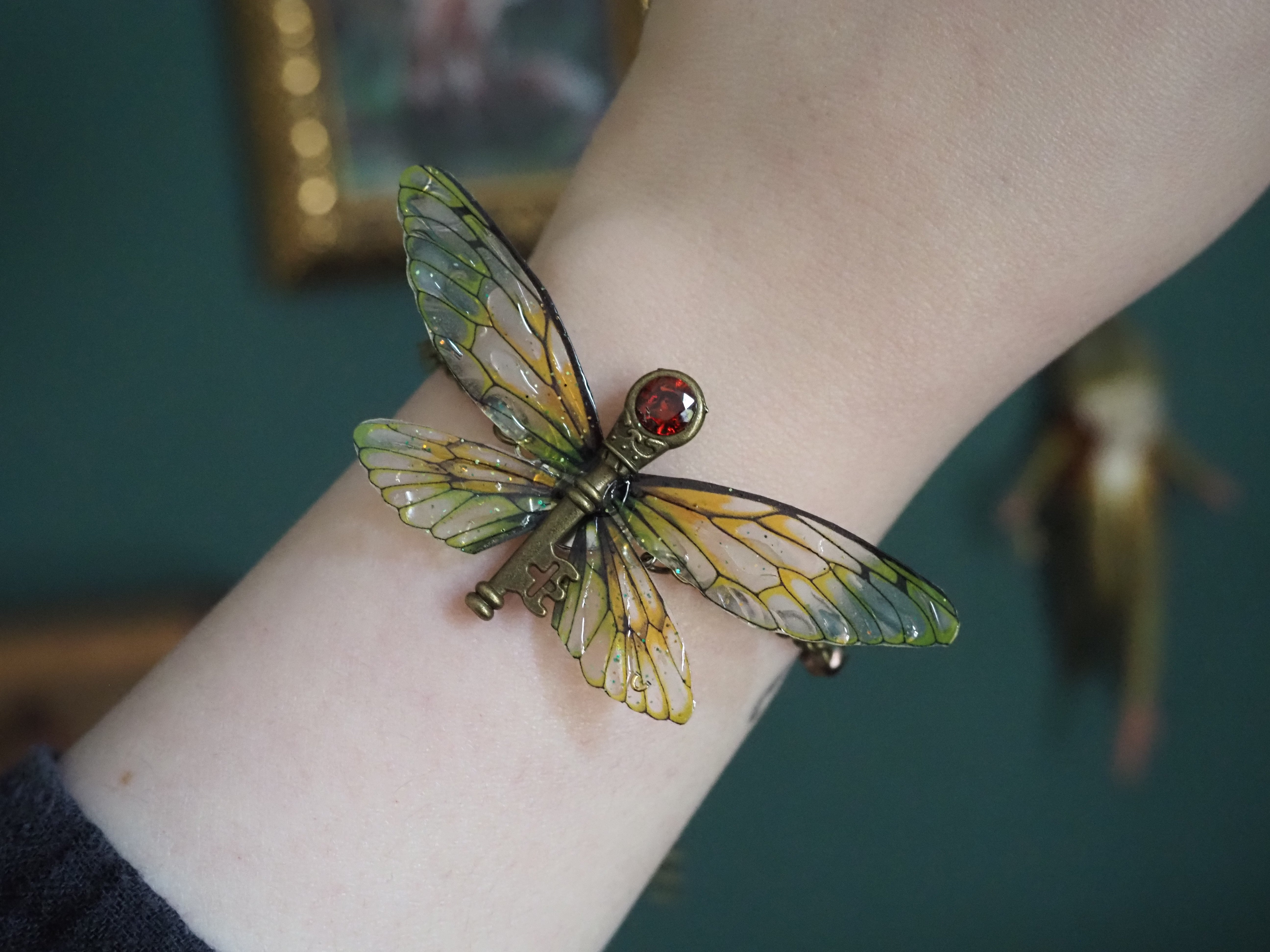 Flying Key Bracelet - autumn, pearls