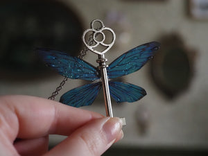 Flying Key small - blue, silver