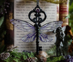 Load image into Gallery viewer, Flying key big - black, purple
