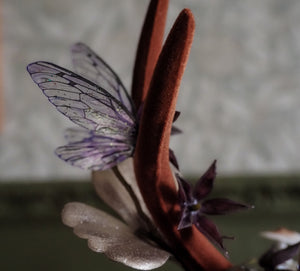 OOAK Antler Headpiece - purple dream
