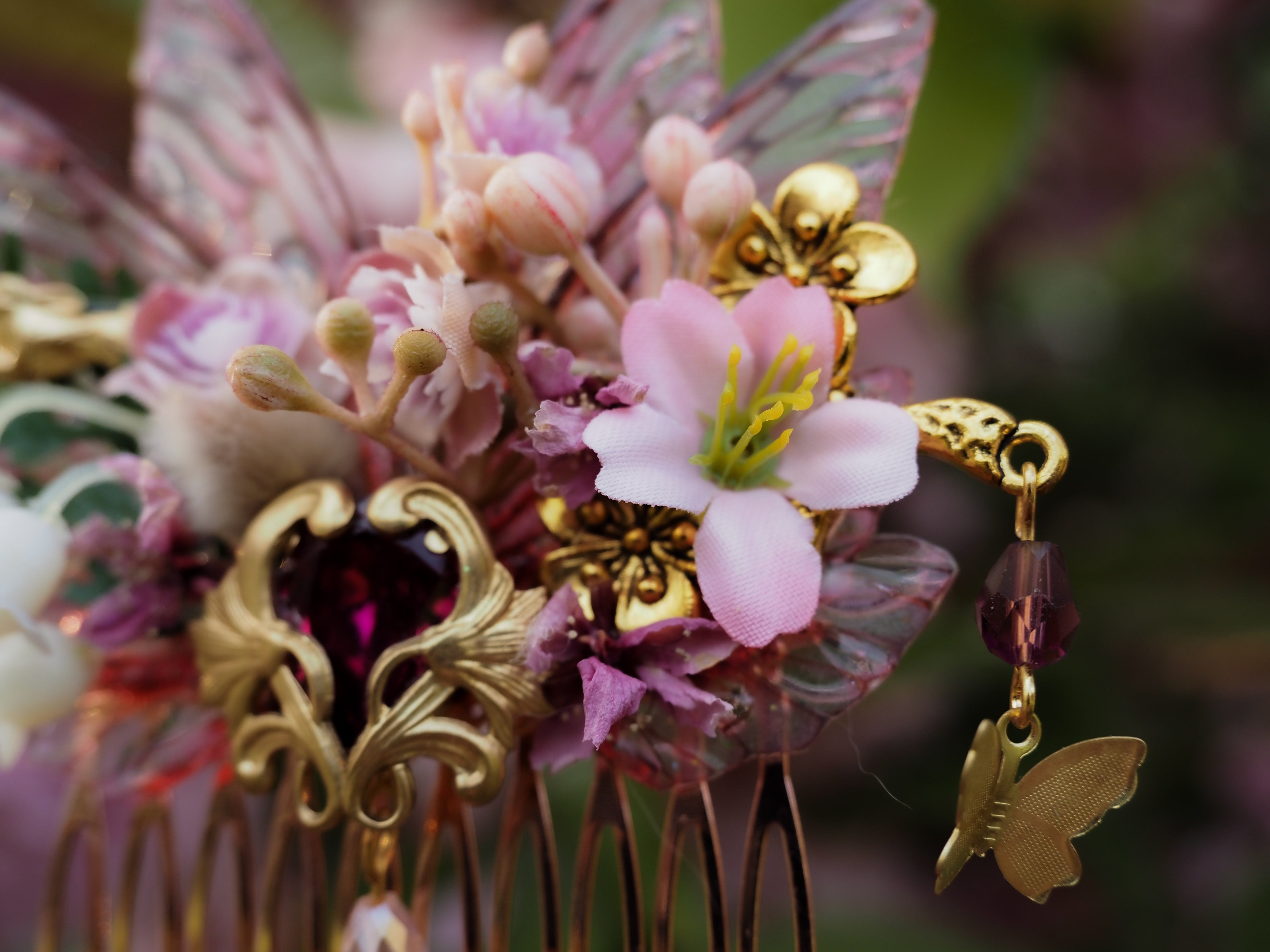 OOAK Hair Comb little rabbit