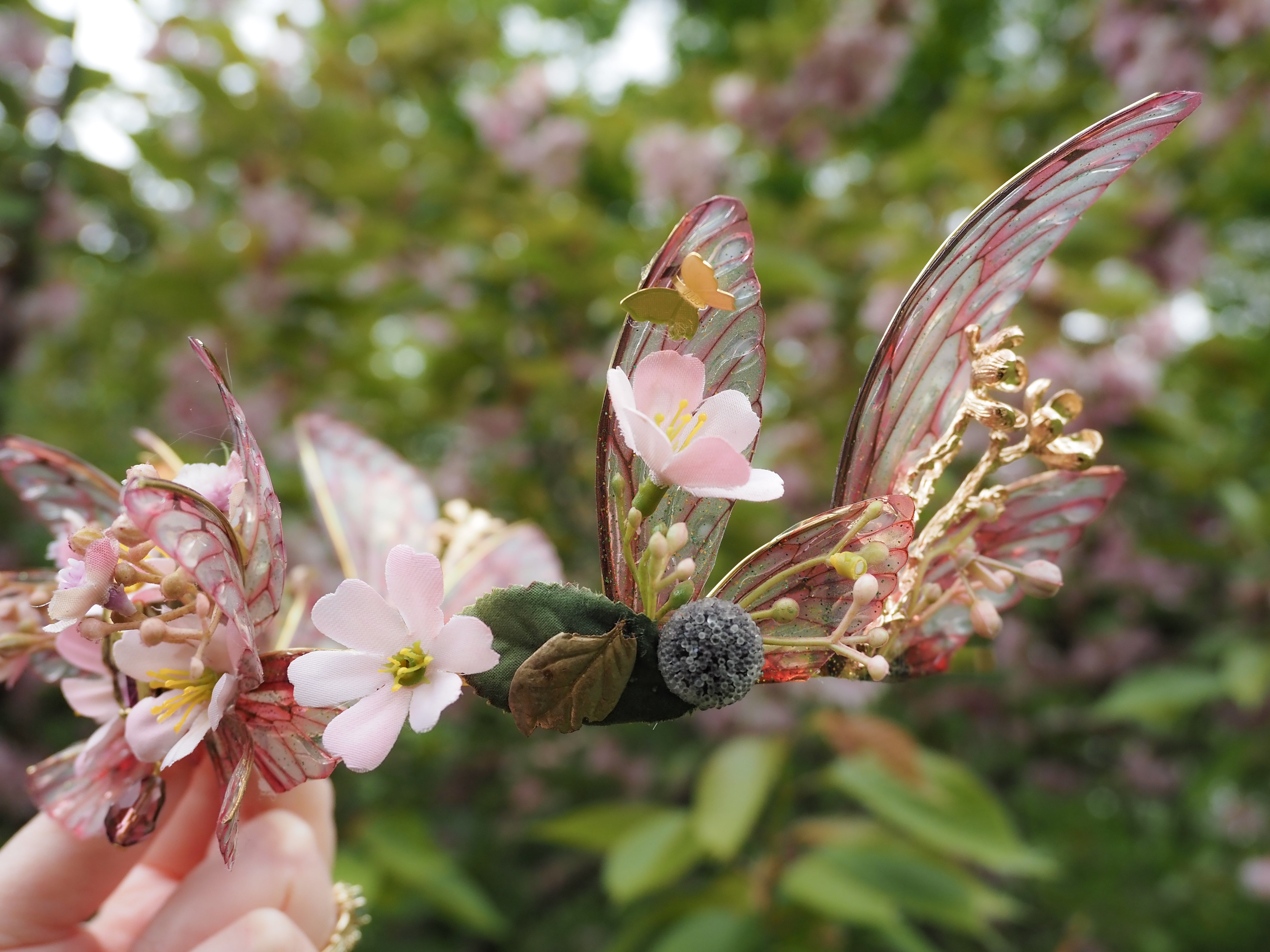OOAK Cherry Blossom Crown 2