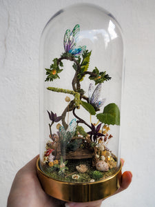 OOAK Fairy globe "enchanted bench"