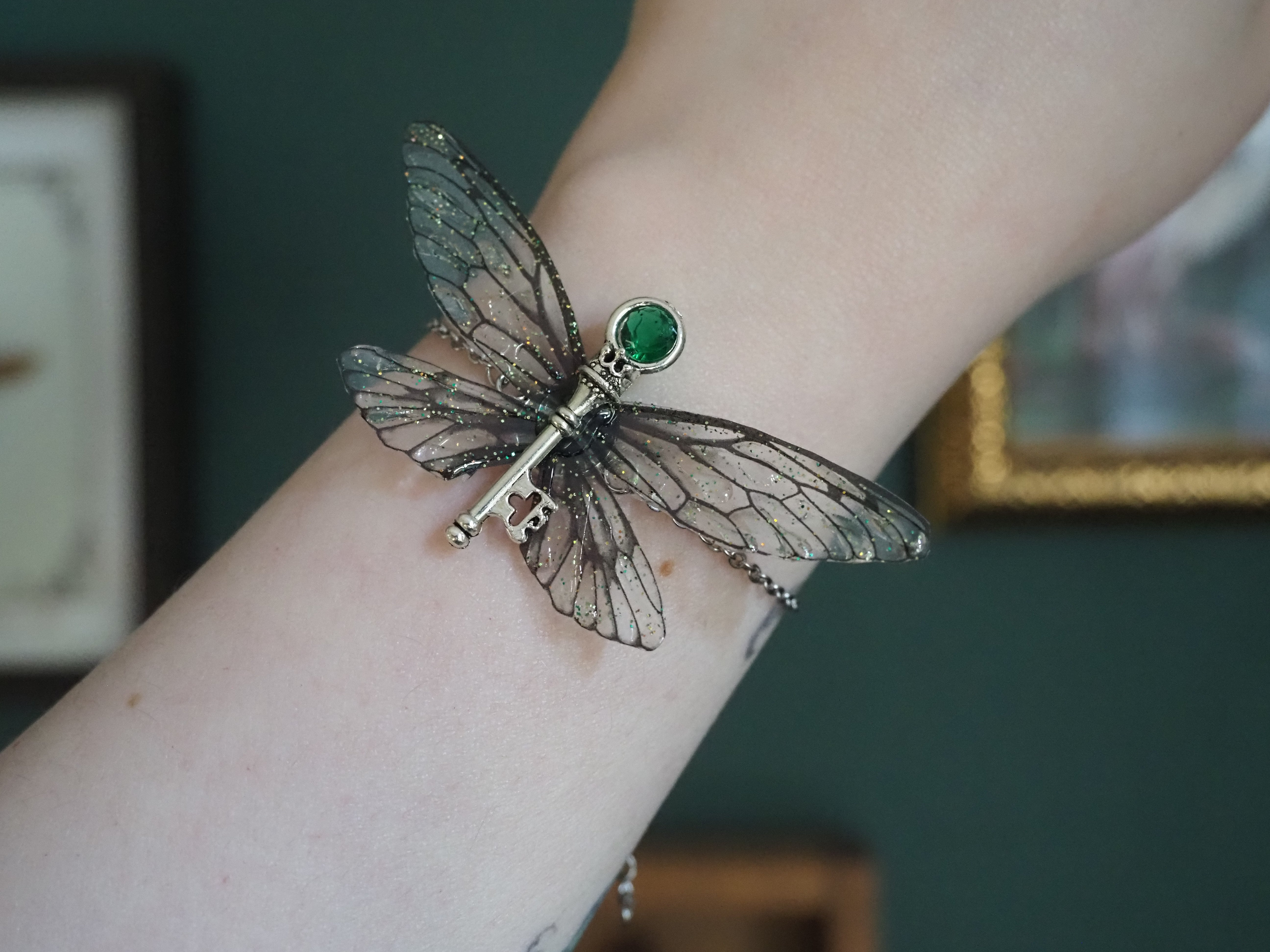Flying Key Bracelet - black, silver
