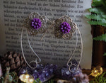Load image into Gallery viewer, Elf ear cuffs - purple bloom
