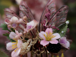 OOAK Hair Comb Berry