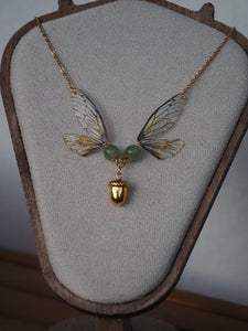 Enchanting necklace - nature, acorn