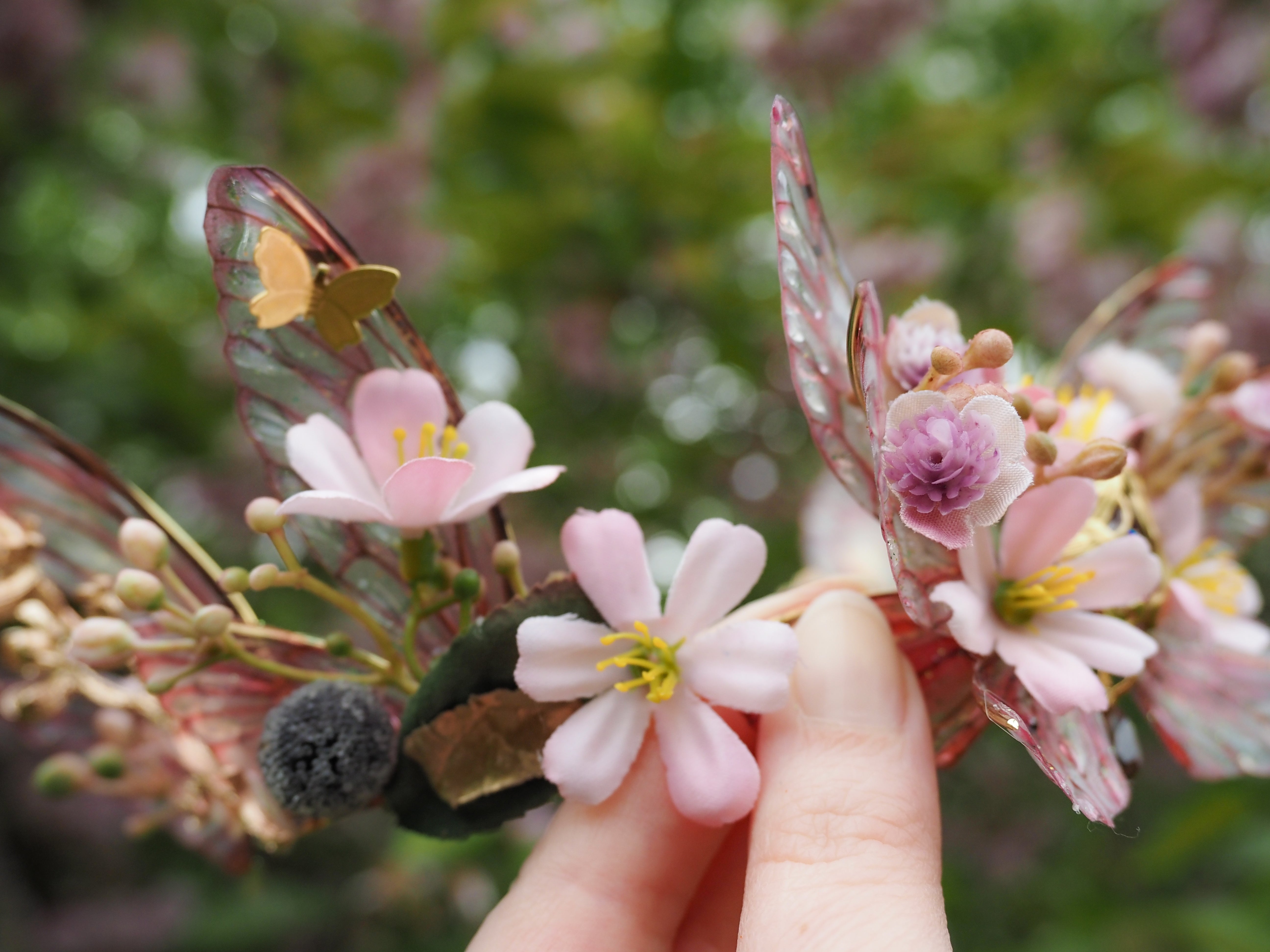 OOAK Cherry Blossom Crown 2