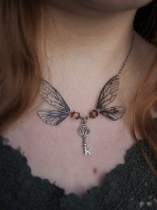 Enchanting necklace - key, black