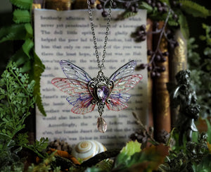 Pixie necklace - purple / pink