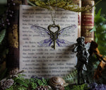 Load image into Gallery viewer, Flying key small - bronce, purple
