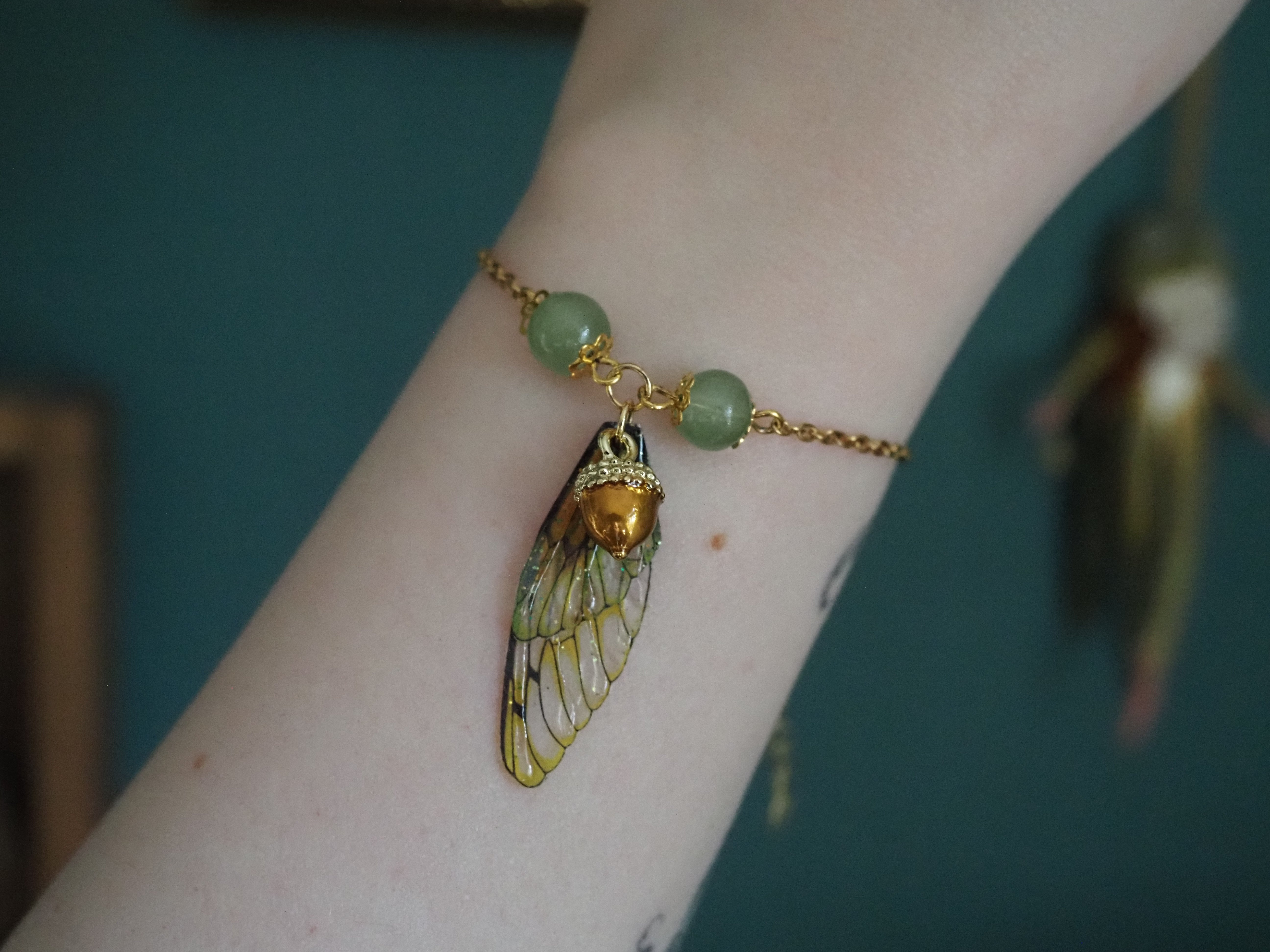 Bracelet - autumn, acorn