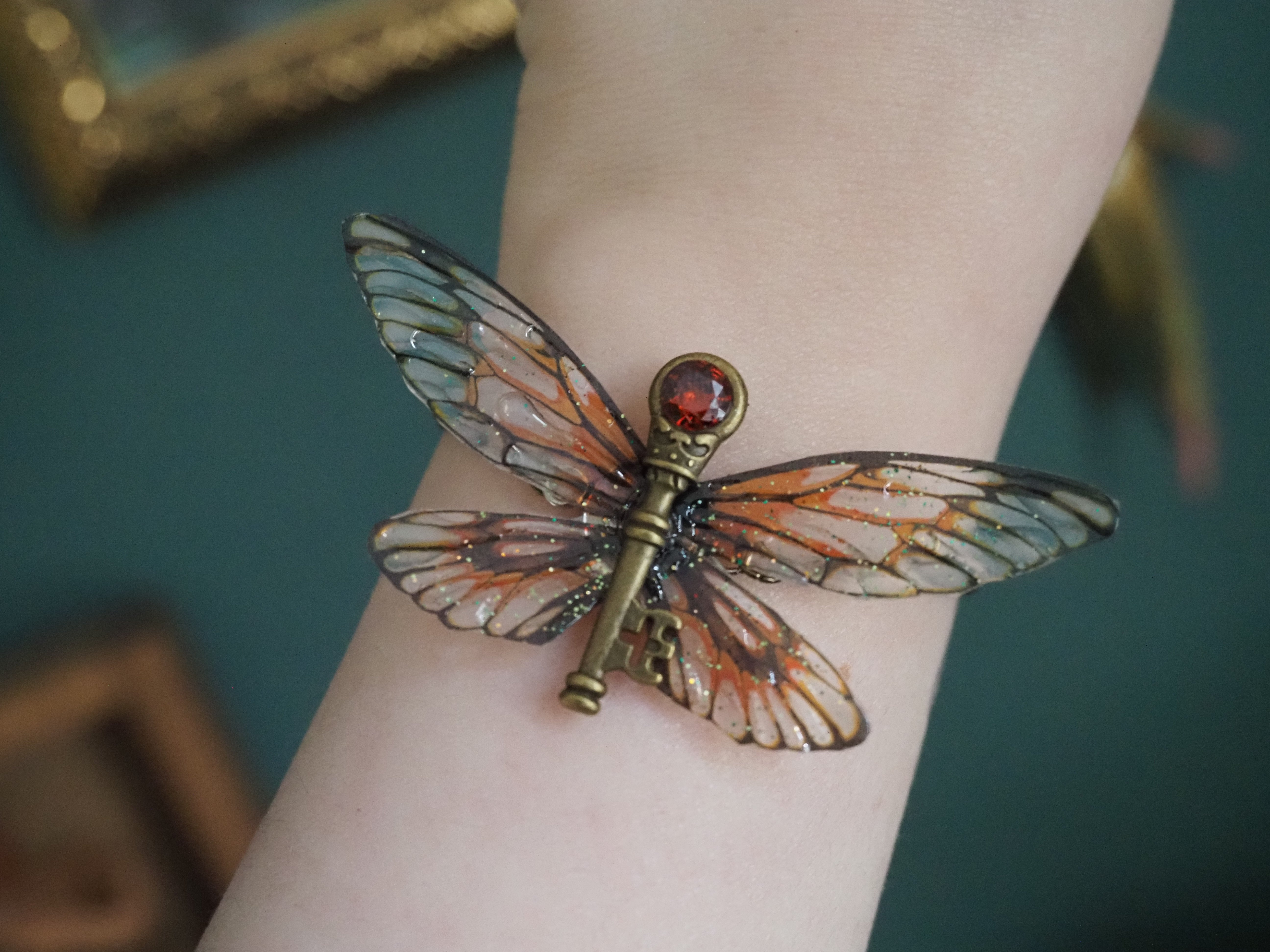 Flying Key Bracelet - pumpkin patch