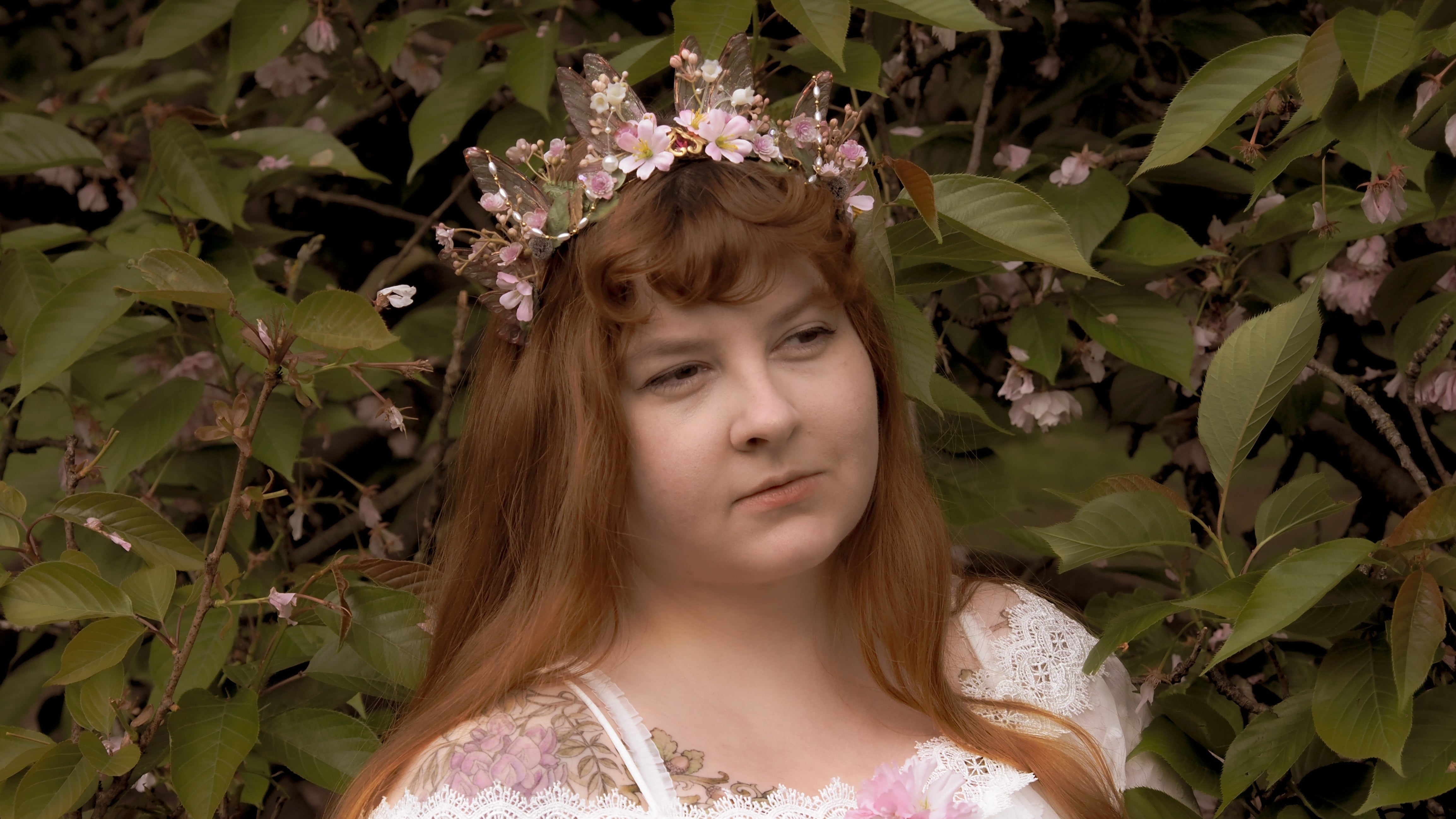 OOAK Cherry Blossom Crown