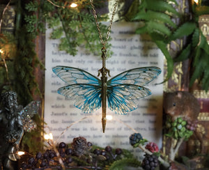 Sword Necklace - Blue