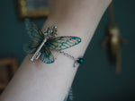 Lade das Bild in den Galerie-Viewer, Flying Key Bracelet - blue sea, silver
