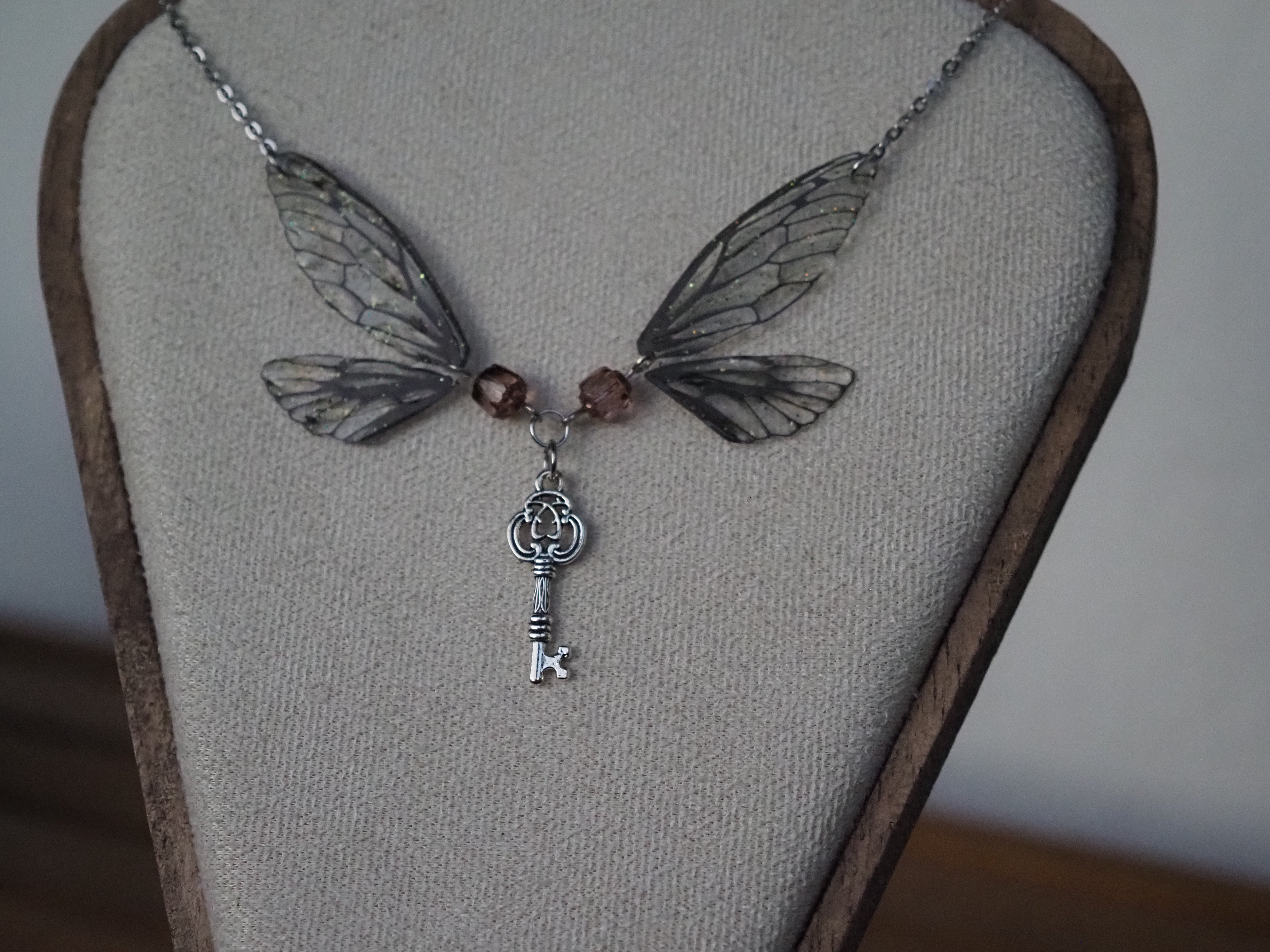 Enchanting necklace - key, black