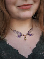 Lade das Bild in den Galerie-Viewer, Enchanting necklace - purple flower
