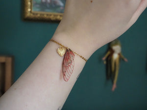 Bracelet - pink, heart