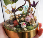 Load image into Gallery viewer, OOAK Fairy globe &quot;enchanted bench&quot;
