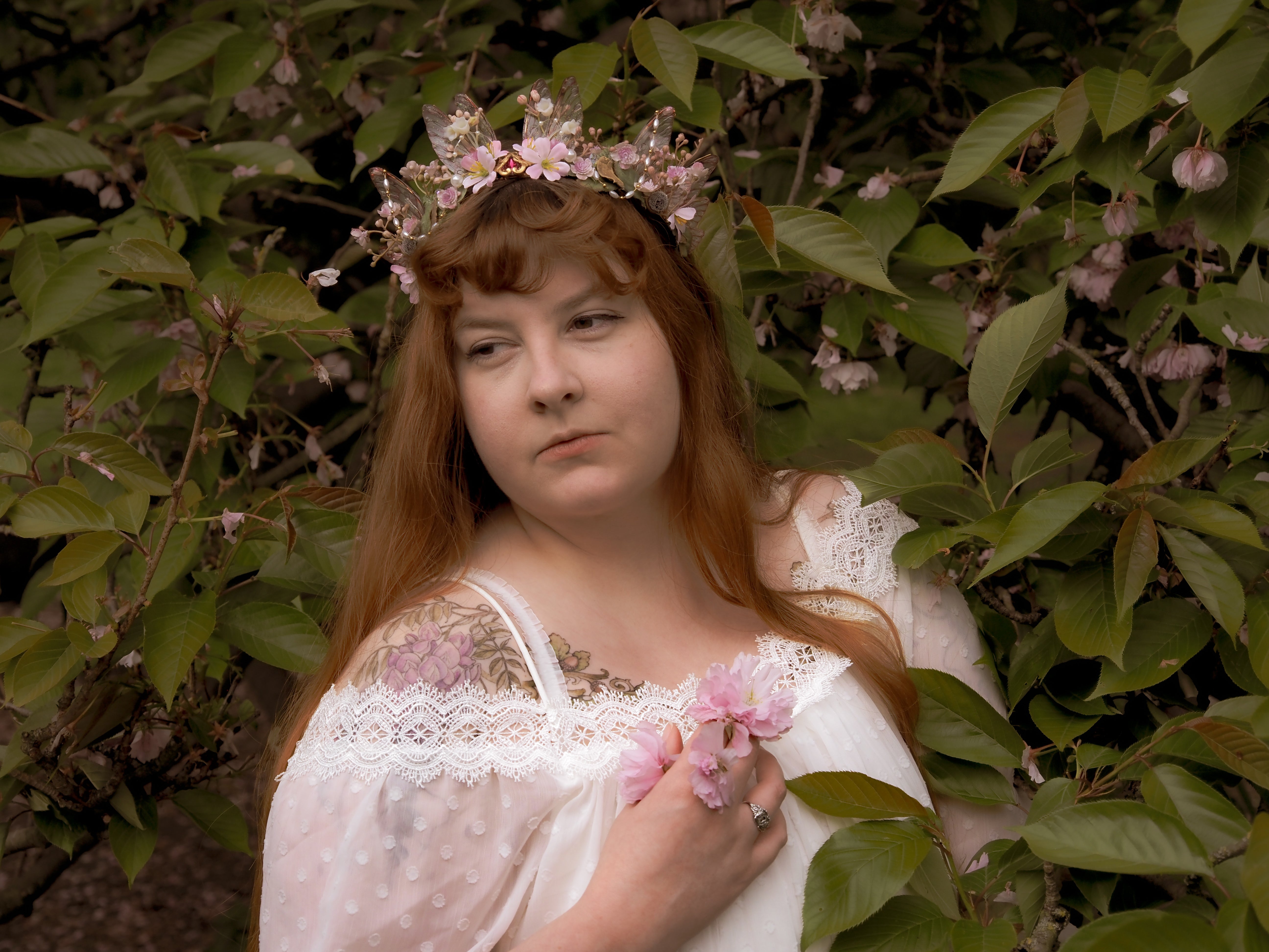 OOAK Cherry Blossom Crown