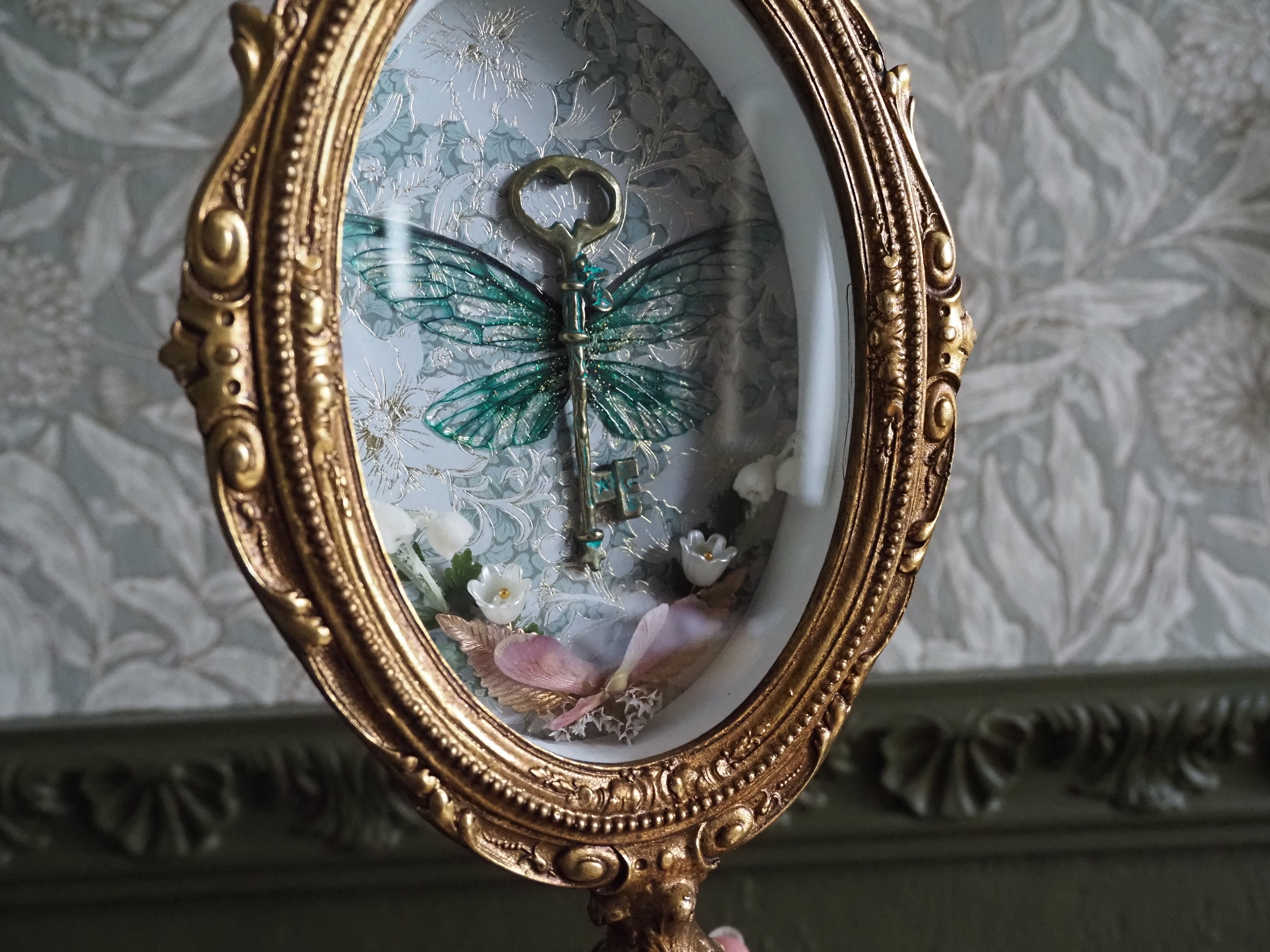 OOAK Baroque Frame - Vintage Key