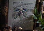 Load image into Gallery viewer, Branch Faerie necklace - kelpie, silver
